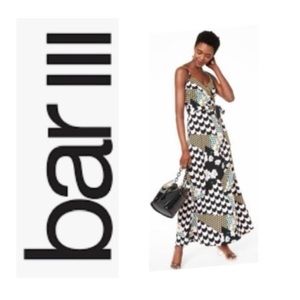 🌺 BAR III Mixed-Print Faux-Wrap Dress Created for Macy's NWT $90 XXL